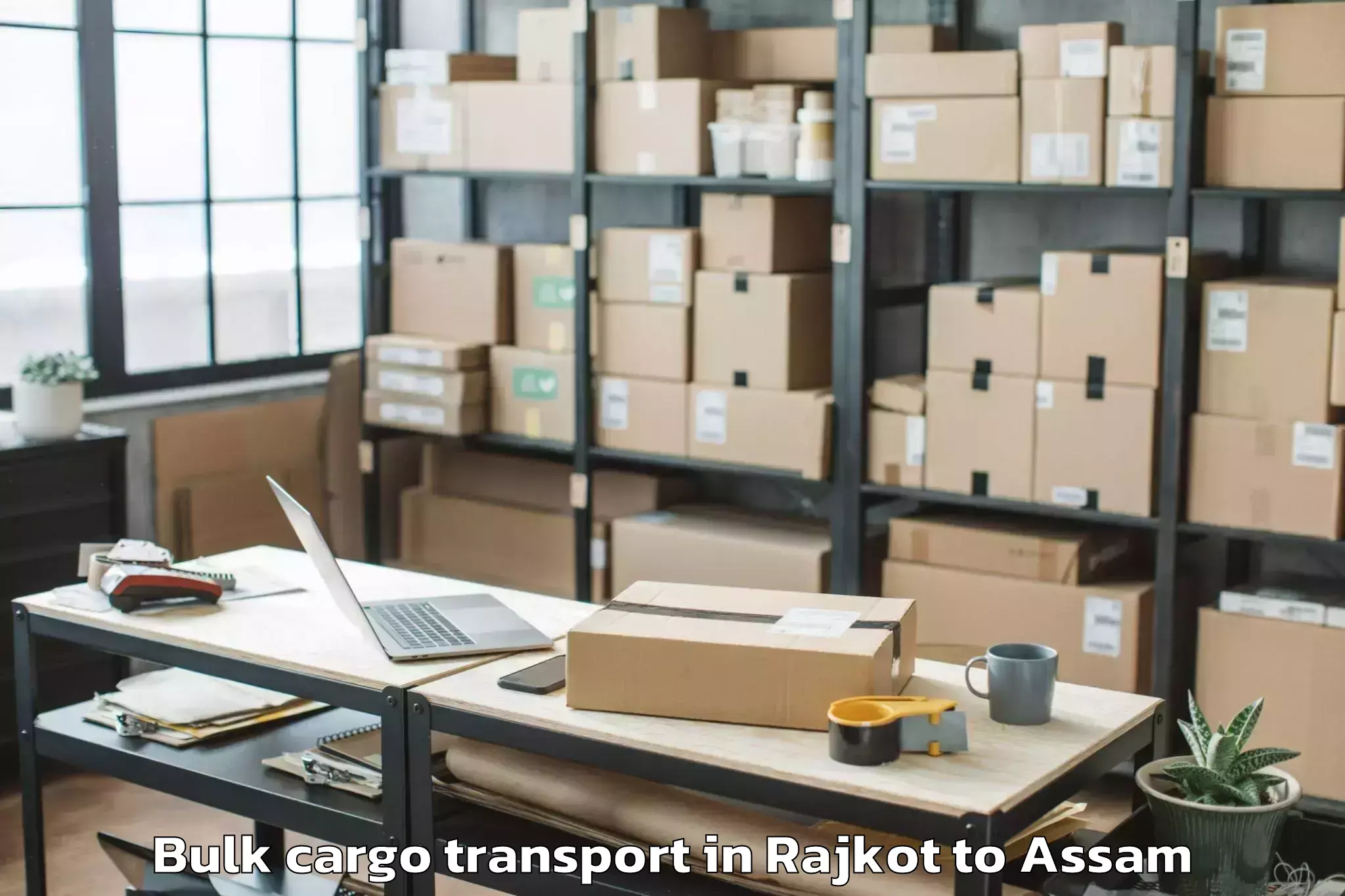 Rajkot to Tamulpur Bulk Cargo Transport Booking